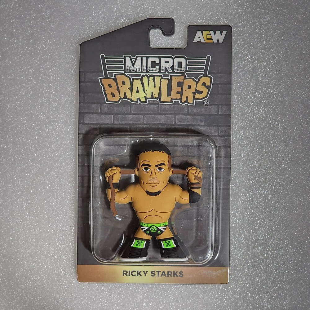 Pro Wrestling Crate AEW Micro Brawlers Ricky Starks 3" Action Figure New